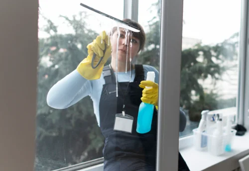 Nettoyage de vitres intérieures et extérieures au Plessis-Dorin